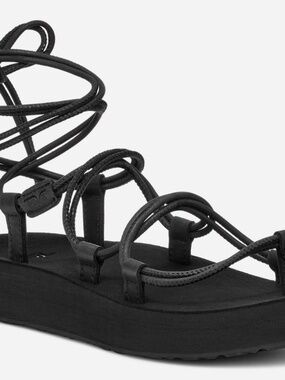 Teva Black Women's Lace Up Sandals